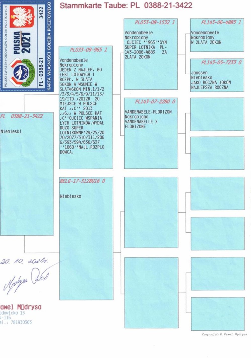 ORG. PAWEŁ MĘDRYSA