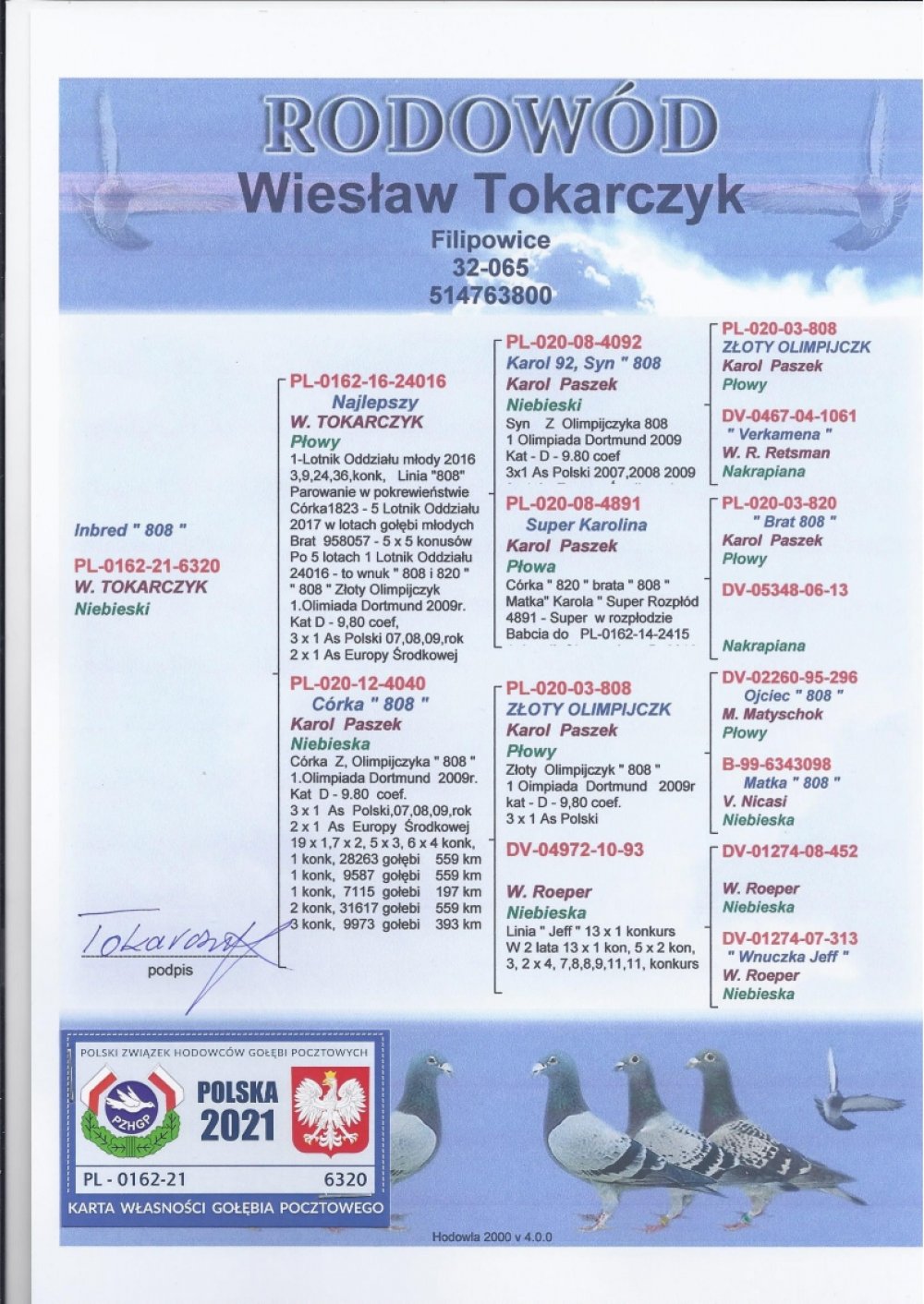 WNUK "808" K. PASZEK - MOCNY INBRED!