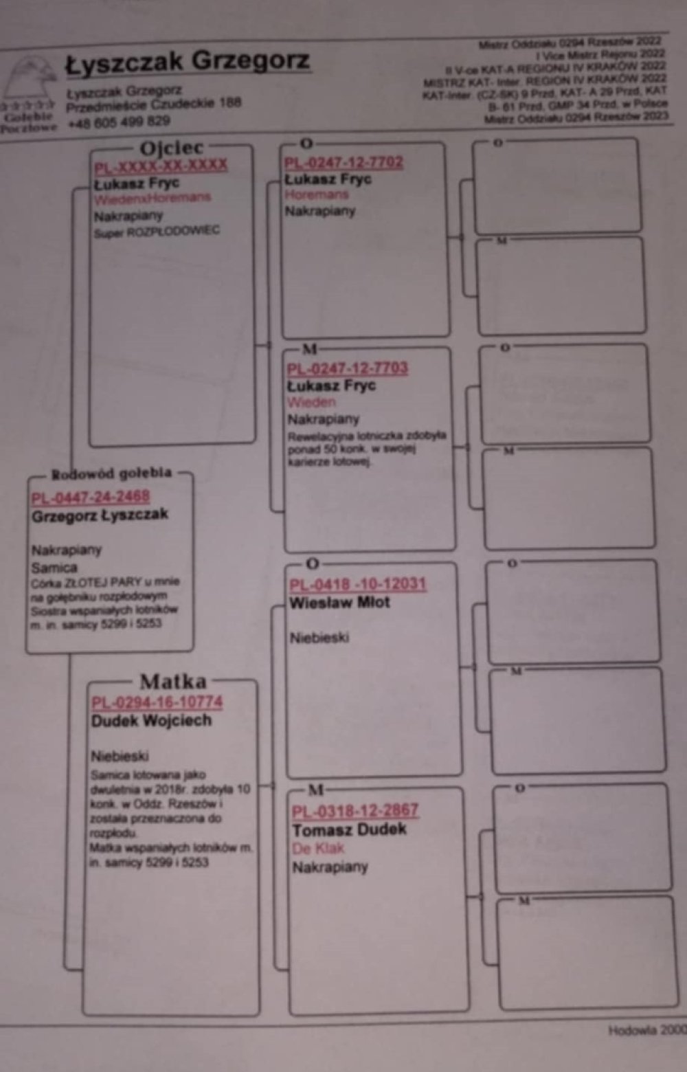 DARCZYŃCA: GRZEGORZ ŁYSZCZAK - NR 2