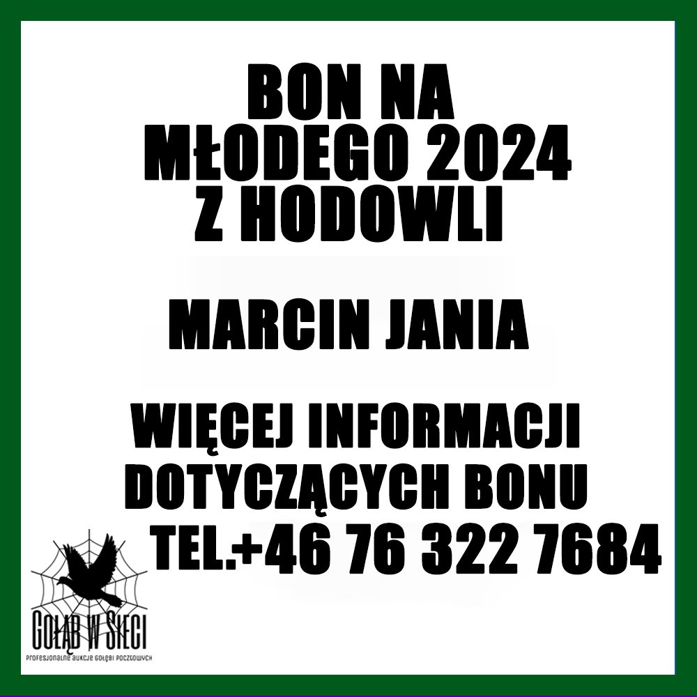 BON NA 1 MŁODEGO Z MARCA 2024 - MARCIN JANIA